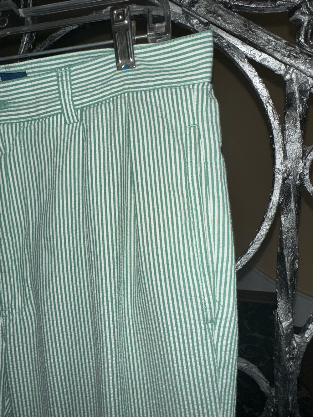Polo Ralph Lauren Striped Green Seersucker Pants - Picture 5 of 9